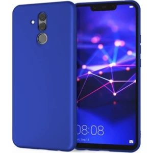 Tekno Grup Huawei Mate 20 Lite Mat Premium Silikon Kılıf - Lacivert + Tam Kaplayan 6D Nano Ekran Koruyucu
