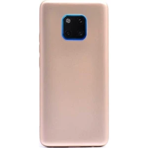 Tekno Grup Huawei Mate 20 Pro Mat Premium Silikon Kılıf - Gold