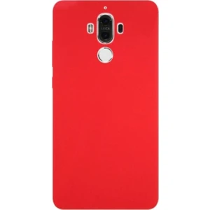 Tekno Grup Huawei Mate 9 Mat Premium Silikon Kılıf - Kırmızı + Nano Ekran Koruyucu