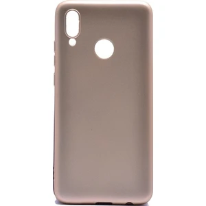 Tekno Grup Huawei P Smart 2019 Mat Premium Silikon Kılıf - Gold + Cam Ekran Koruyucu