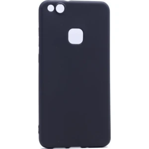 Tekno Grup Huawei P10 Lite Mat Premium Silikon Kılıf - Siyah + Cam Ekran Koruyucu