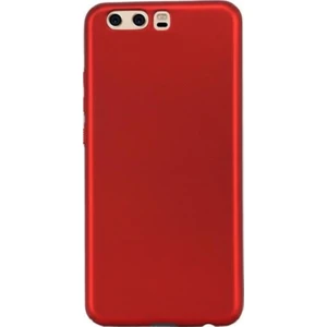 Tekno Grup Huawei P10 Mat Premium Silikon Kılıf - Kırmızı + Cam Ekran Koruyucu