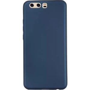 Tekno Grup Huawei P10 Mat Premium Silikon Kılıf - Lacivert + Cam Ekran Koruyucu