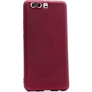 Tekno Grup Huawei P10 Plus Mat Premium Silikon Kılıf - Bordo