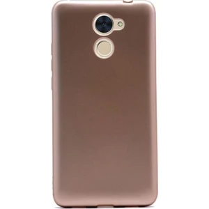 Tekno Grup Huawei Y7 Prime Mat Premium Silikon Kılıf - Gold