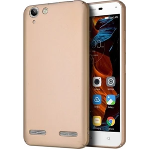 Tekno Grup Lenovo K5 Mat Premium Silikon Kılıf - Gold + Nano Ekran Koruyucu