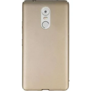 Tekno Grup Lenovo K6 Note Mat Premium Silikon Kılıf - Gold + Cam Ekran Koruyucu