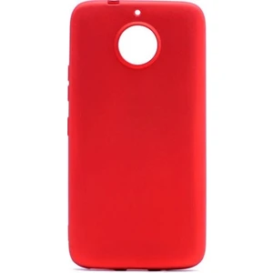 Tekno Grup Lenovo Moto G5S Plus Mat Premium Silikon Kılıf - Kırmızı