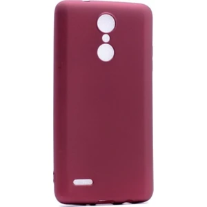 Tekno Grup LG K10 2017 Mat Peremium Silikon Kılıf - Bordo