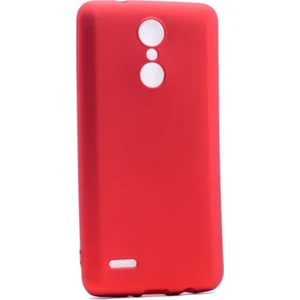 Tekno Grup LG K8 2017 Mat Peremium Silikon Kılıf - Kırmızı