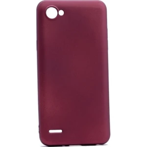 Tekno Grup LG Q6 Mat Peremium Silikon Kılıf - Bordo