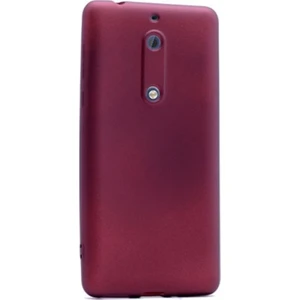 Tekno Grup Nokia 5 Mat Premium Silikon Kılıf - Bordo
