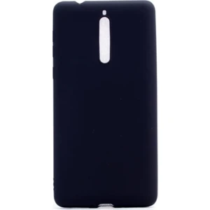 Tekno Grup Nokia 8 Mat Premium Silikon Kılıf - Siyah + Nano Ekran Koruyucu