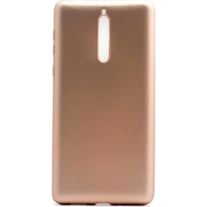 Tekno Grup Nokia 8 Mat Premium Silikon Kılıf - Gold + Nano Ekran Koruyucu