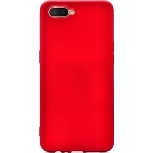 Tekno Grup Oppo RX17 Neo Kılıf Mat Premium Silikon Kılıf - Kırmızı
