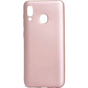 Tekno Grup Samsung Galaxy A20 Kılıf Mat Premium Silikon Kılıf - Rose + Cam Ekran Koruyucu