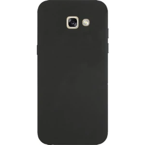 Tekno Grup Samsung Galaxy A5 2017 Mat Premium Silikon Kılıf - Siyah + Cam Ekran Koruyucu