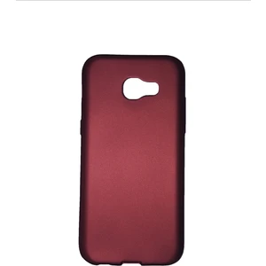 Tekno Grup Samsung Galaxy A5 2017 Mat Premium Silikon Kılıf - Bordo + Cam Ekran Koruyucu