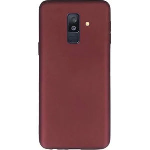 Tekno Grup Samsung Galaxy A6 2018 Mat Premium Silikon Kılıf - Bordo
