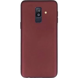 Tekno Grup Samsung Galaxy A6 Plus Mat Premium Silikon Kılıf - Bordo