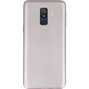 Tekno Grup Samsung Galaxy A6 Plus Mat Premium Silikon Kılıf - Rose + Tam Kaplayan 6D Nano Ekran Koruyucu