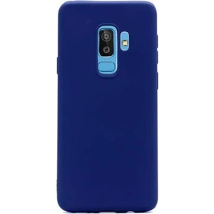 Tekno Grup Samsung Galaxy A6 Plus Mat Premium Silikon Kılıf - Lacivert + Tam Kaplayan 6D Nano Ekran Koruyucu