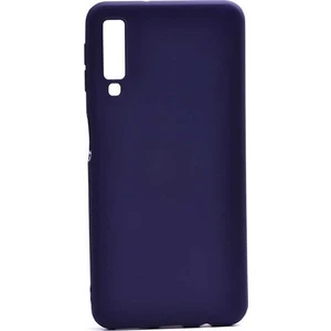 Tekno Grup Samsung Galaxy A70 Kılıf Mat Premium Silikon Kılıf - Lacivert + Cam Ekran Koruyucu