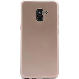 Tekno Grup Samsung Galaxy A8 2018 Mat Premium Silikon Kılıf - Gold
