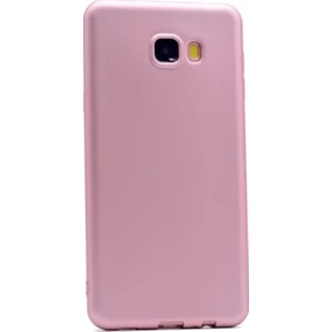 Tekno Grup Samsung Galaxy C5 Pro Mat Premium Silikon Kılıf - Rose + Nano Ekran Koruyucu