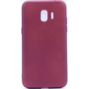 Tekno Grup Samsung Galaxy Grand Prime Pro Mat Premium Silikon Kılıf - Bordo + Cam Ekran Koruyucu