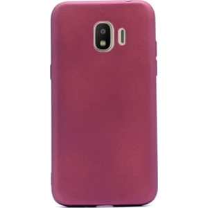 Tekno Grup Samsung Galaxy J2 Core Mat Premium Silikon Kılıf - Bordo