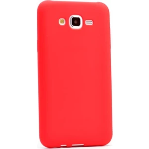 Tekno Grup Samsung Galaxy J2 Mat Premium Silikon Kılıf - Kırmızı