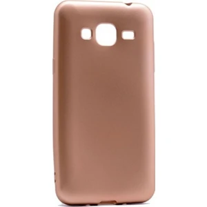 Tekno Grup Samsung Galaxy J3 Mat Premium Silikon Kılıf - Gold