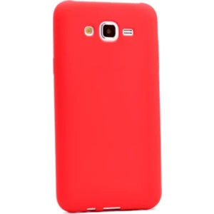 Tekno Grup Samsung Galaxy J5 Mat Premium Silikon Kılıf - Kırmızı