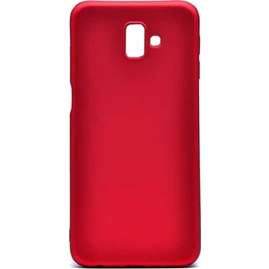 Tekno Grup Samsung Galaxy J6 Mat Premium Silikon Kılıf - Kırmızı
