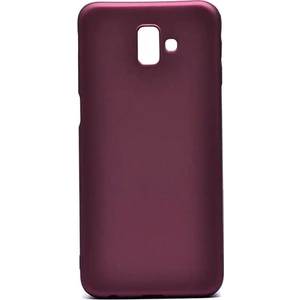 Tekno Grup Samsung Galaxy J6 Mat Premium Silikon Kılıf - Bordo