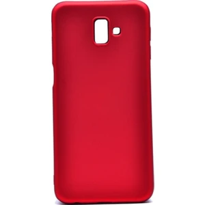 Tekno Grup Samsung Galaxy J6 Plus Mat Premium Silikon Kılıf - Kırmızı