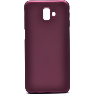 Tekno Grup Samsung Galaxy J6 Plus Mat Premium Silikon Kılıf - Bordo