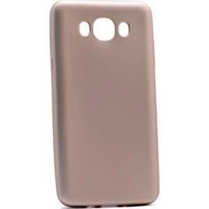 Tekno Grup Samsung Galaxy J7 2016 Mat Premium Silikon Kılıf - Gold + Cam Ekran Koruyucu
