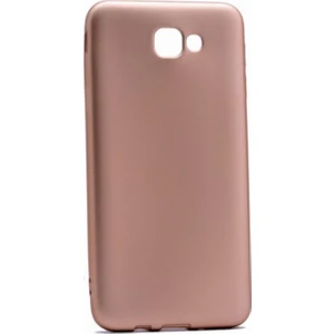 Tekno Grup Samsung Galaxy J7 Prime Mat Premium Silikon Kılıf - Gold + Nano Ekran Koruyucu