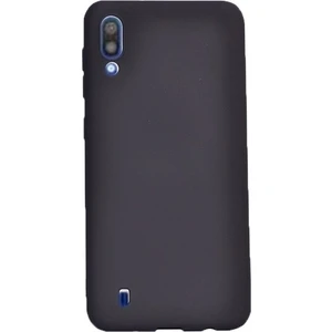 Tekno Grup Samsung Galaxy M10 Mat Premium Silikon Kılıf - Siyah + Cam Ekran Koruyucu