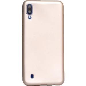 Tekno Grup Samsung Galaxy M10 Mat Premium Silikon Kılıf - Gold + Cam Ekran Koruyucu