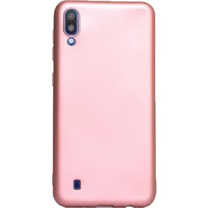 Tekno Grup Samsung Galaxy M10 Mat Premium Silikon Kılıf - Rose + Cam Ekran Koruyucu