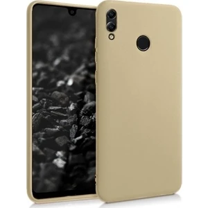 Tekno Grup Samsung Galaxy M20 Mat Premium Silikon Kılıf - Gold + Cam Ekran Koruyucu