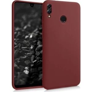 Tekno Grup Samsung Galaxy M20 Mat Premium Silikon Kılıf - Bordo + Cam Ekran Koruyucu