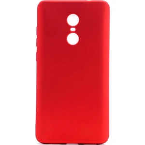 Tekno Grup Samsung Galaxy Note 4 Mat Premium Silikon Kılıf - Kırmızı + Cam Ekran Koruyucu