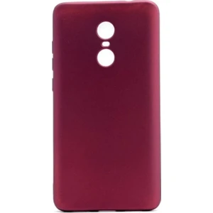 Tekno Grup Samsung Galaxy Note 4 Mat Premium Silikon Kılıf - Bordo + Cam Ekran Koruyucu