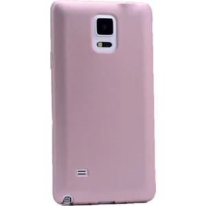 Tekno Grup Samsung Galaxy Note 4 Mat Premium Silikon Kılıf - Rose + Cam Ekran Koruyucu