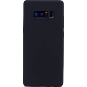 Tekno Grup Samsung Galaxy Note 8 Mat Premium Silikon Kılıf - Siyah + Full Body Ekran Koruyucu