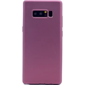 Tekno Grup Samsung Galaxy Note 8 Mat Premium Silikon Kılıf - Bordo + Full Body Ekran Koruyucu